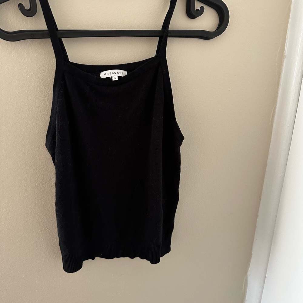 Size S Black knit tank top